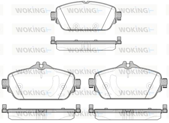 WOKING Piduriklotsi komplekt,ketaspidur P14923.08