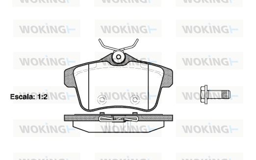 WOKING Piduriklotsi komplekt,ketaspidur P15183.00