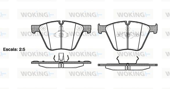 WOKING Piduriklotsi komplekt,ketaspidur P15193.00