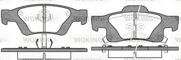 WOKING Piduriklotsi komplekt,ketaspidur P15463.02