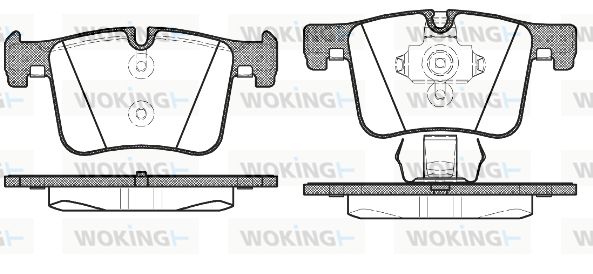 WOKING Piduriklotsi komplekt,ketaspidur P15573.00