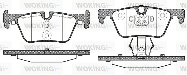 WOKING Piduriklotsi komplekt,ketaspidur P15763.00