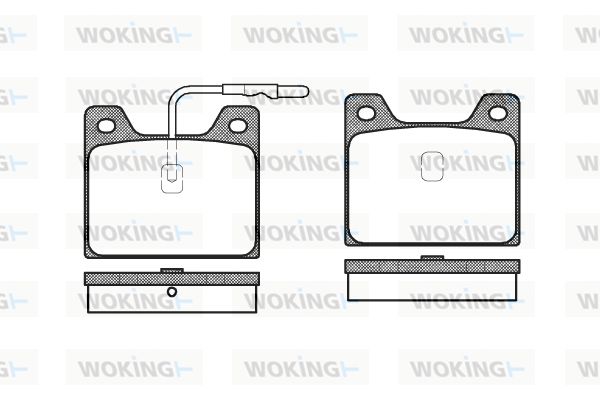 WOKING Piduriklotsi komplekt,ketaspidur P1683.12