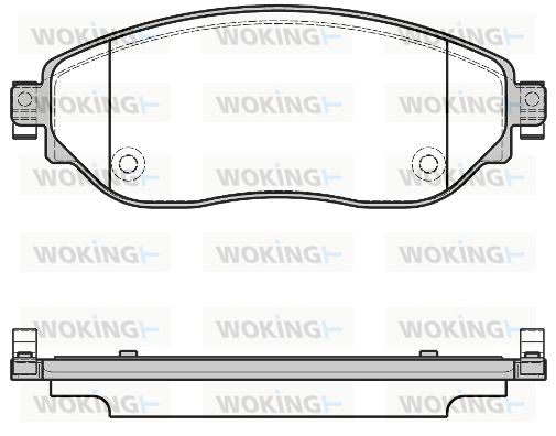 WOKING Piduriklotsi komplekt,ketaspidur P17173.08