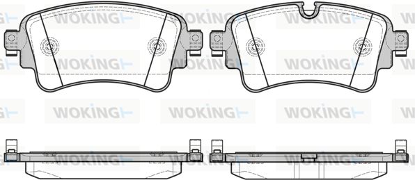 WOKING Piduriklotsi komplekt,ketaspidur P17693.08