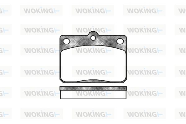 WOKING Комплект тормозных колодок, дисковый тормоз P1793.40