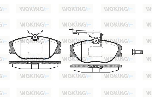 WOKING Piduriklotsi komplekt,ketaspidur P2053.12