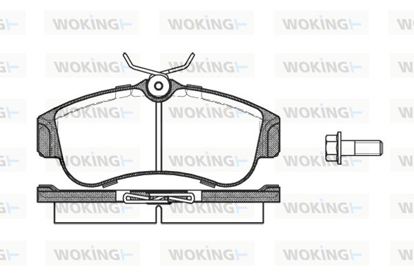 WOKING Piduriklotsi komplekt,ketaspidur P2203.00