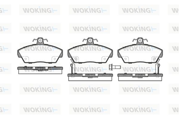 WOKING Piduriklotsi komplekt,ketaspidur P2303.02