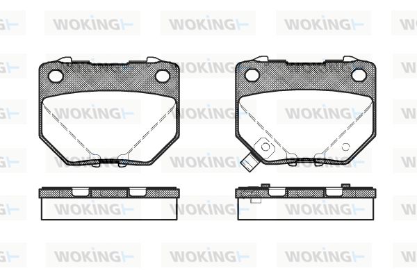 WOKING Piduriklotsi komplekt,ketaspidur P2653.21