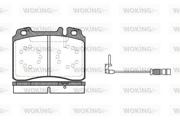 WOKING Комплект тормозных колодок, дисковый тормоз P2793.12