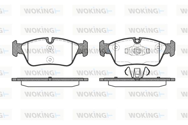 WOKING Piduriklotsi komplekt,ketaspidur P2843.60