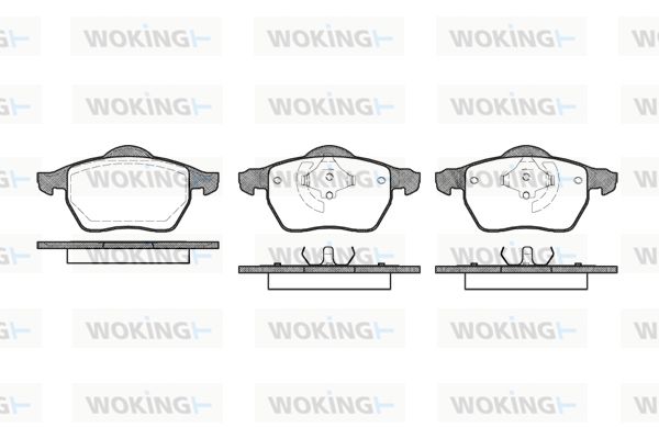 WOKING Piduriklotsi komplekt,ketaspidur P2903.50