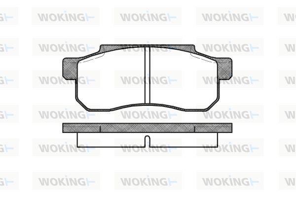 WOKING Piduriklotsi komplekt,ketaspidur P3033.10