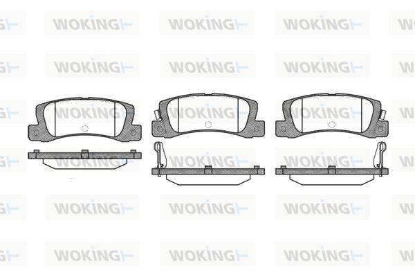 WOKING Piduriklotsi komplekt,ketaspidur P3143.02