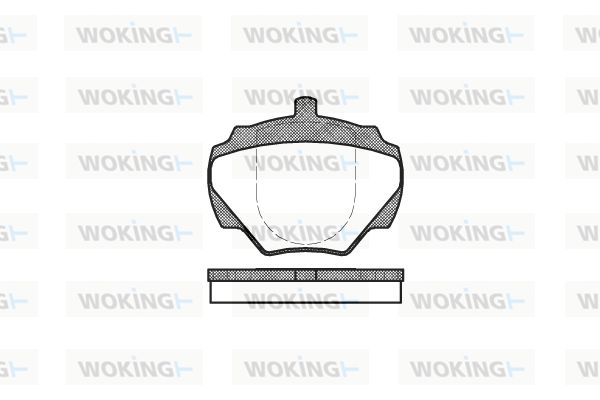 WOKING Комплект тормозных колодок, дисковый тормоз P3223.00