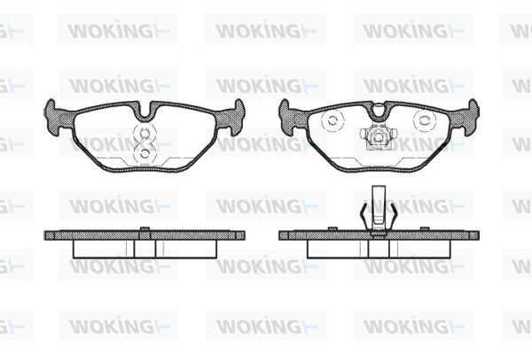 WOKING Piduriklotsi komplekt,ketaspidur P3653.41