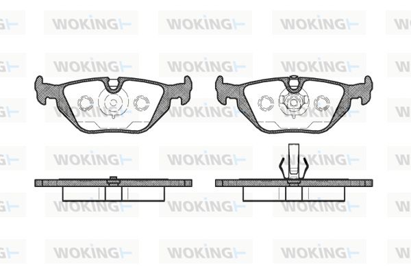 WOKING Piduriklotsi komplekt,ketaspidur P3653.50