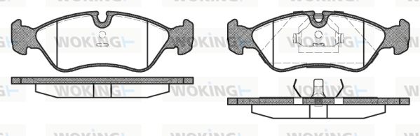 WOKING Piduriklotsi komplekt,ketaspidur P3863.10