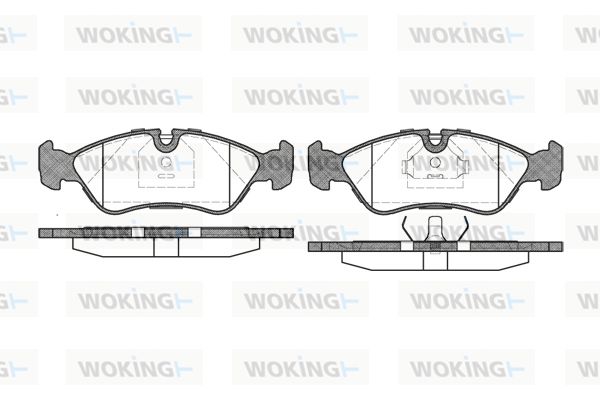 WOKING Piduriklotsi komplekt,ketaspidur P3863.20