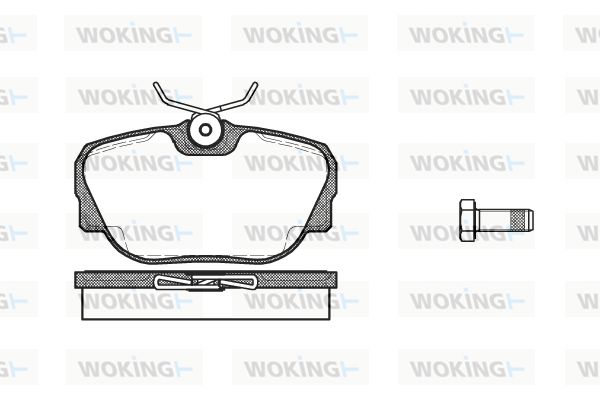 WOKING Piduriklotsi komplekt,ketaspidur P3963.00