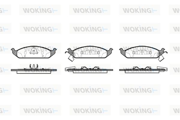 WOKING Комплект тормозных колодок, дисковый тормоз P4703.02