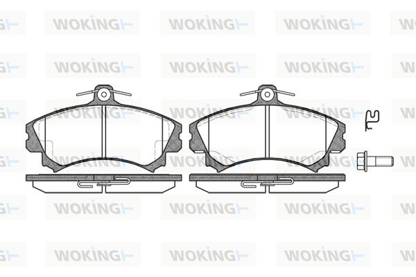 WOKING Piduriklotsi komplekt,ketaspidur P4903.02