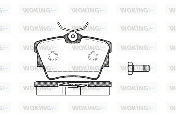 WOKING Piduriklotsi komplekt,ketaspidur P4913.10