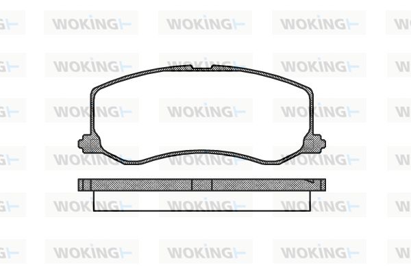 WOKING Piduriklotsi komplekt,ketaspidur P5103.00