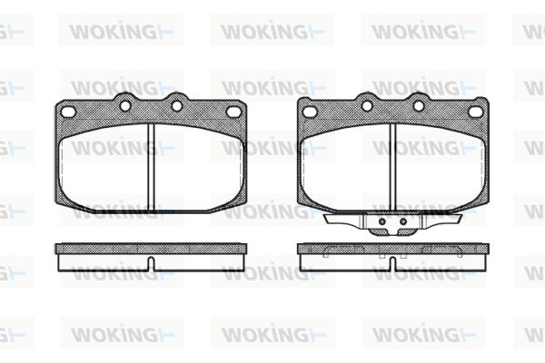 WOKING Piduriklotsi komplekt,ketaspidur P5283.02