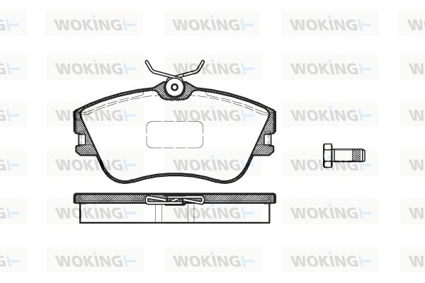 WOKING Piduriklotsi komplekt,ketaspidur P5803.00