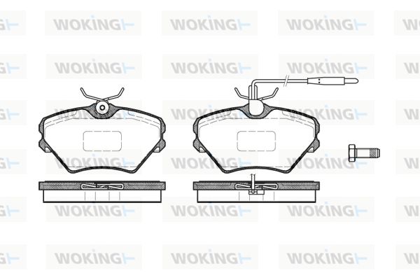 WOKING Piduriklotsi komplekt,ketaspidur P5853.02