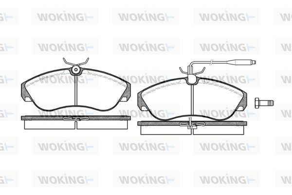 WOKING Piduriklotsi komplekt,ketaspidur P5873.02