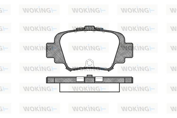 WOKING Комплект тормозных колодок, дисковый тормоз P5993.00