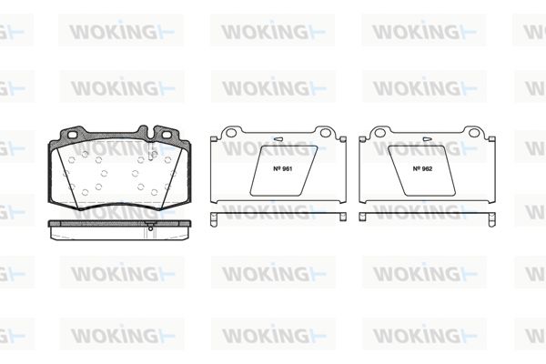 WOKING Piduriklotsi komplekt,ketaspidur P6693.00