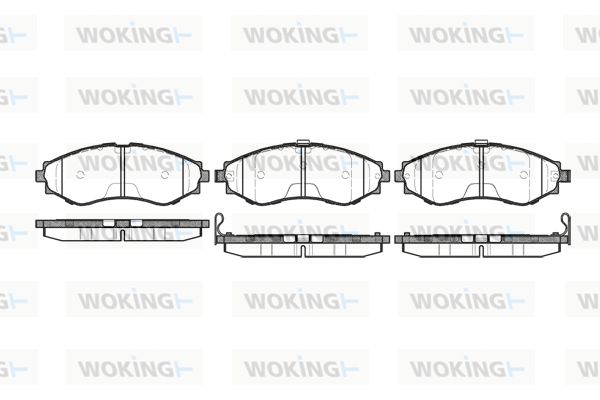 WOKING Piduriklotsi komplekt,ketaspidur P7453.32