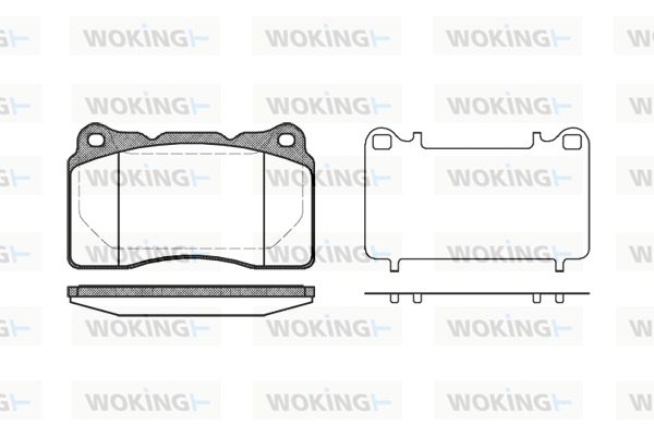 WOKING Piduriklotsi komplekt,ketaspidur P7663.10