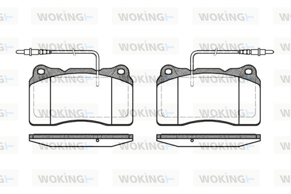 WOKING Piduriklotsi komplekt,ketaspidur P7663.14