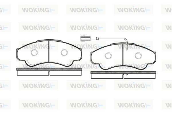 WOKING Piduriklotsi komplekt,ketaspidur P8593.01