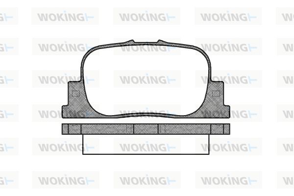 WOKING Piduriklotsi komplekt,ketaspidur P9013.00