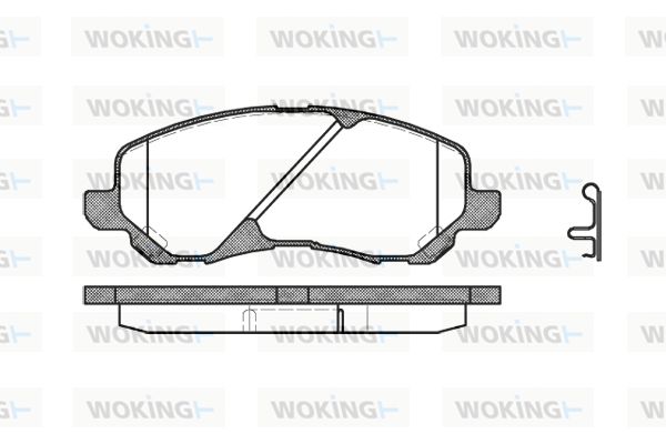 WOKING Piduriklotsi komplekt,ketaspidur P9043.02