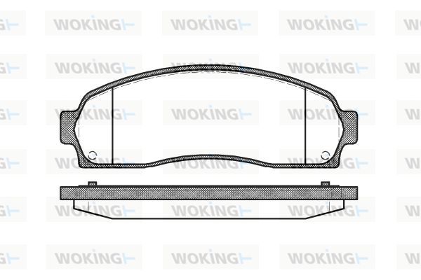 WOKING Piduriklotsi komplekt,ketaspidur P9053.00