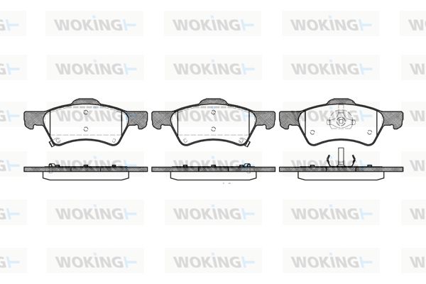 WOKING Piduriklotsi komplekt,ketaspidur P9103.02