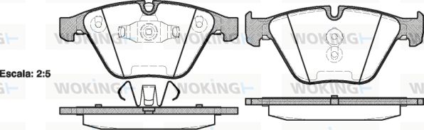 WOKING Piduriklotsi komplekt,ketaspidur P9573.10