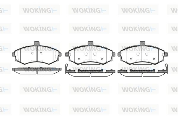 WOKING Piduriklotsi komplekt,ketaspidur P9933.02