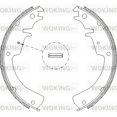 WOKING Комплект тормозных колодок Z4010.01