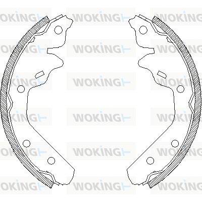 WOKING Тормозные колодки Z4031.00