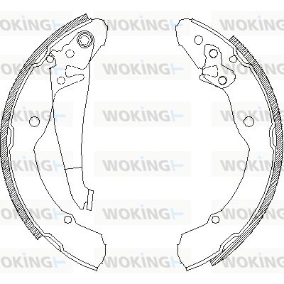 WOKING Тормозные колодки Z4082.00