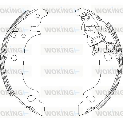 WOKING Комплект тормозных колодок Z4099.01