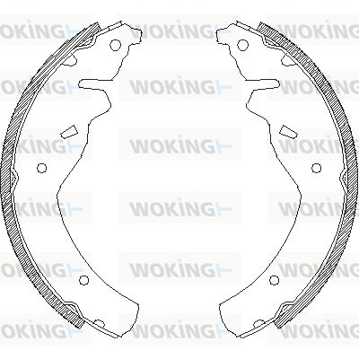 WOKING Комплект тормозных колодок Z4118.00